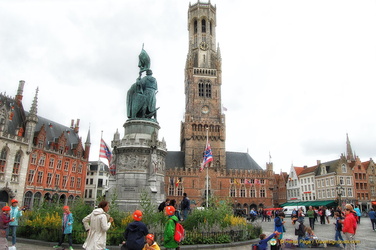 Statues of Jan Breydel and Pieter de Coninck